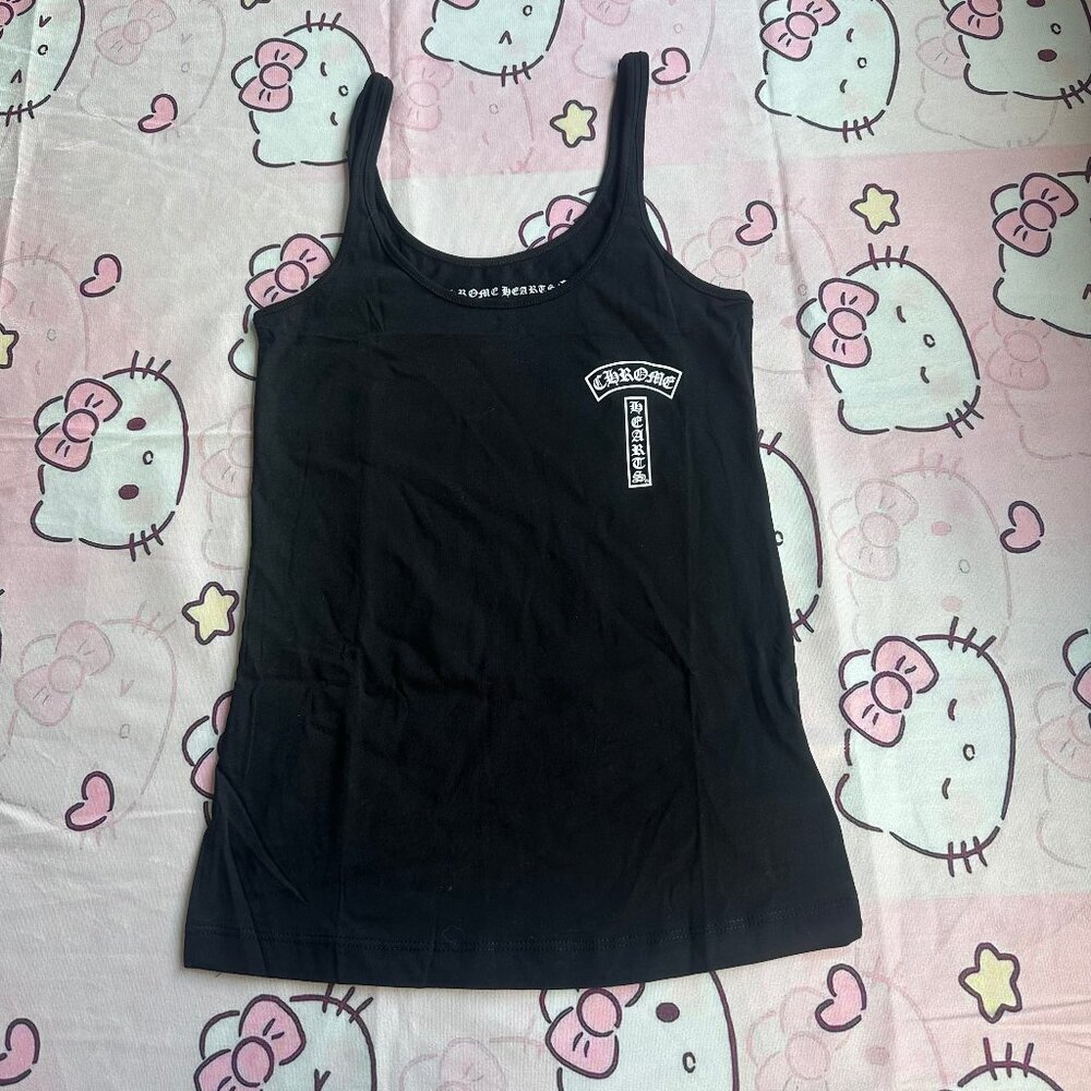 Chrome Hearts Printed Sanskrit Script Horseshoe Flower Cross Vest